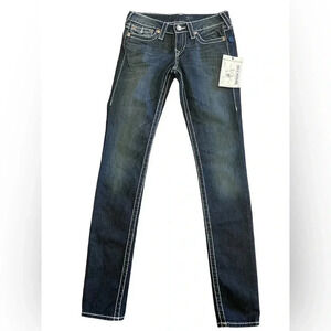 True Religion Skinny Natural Big T Jeans  Size 27